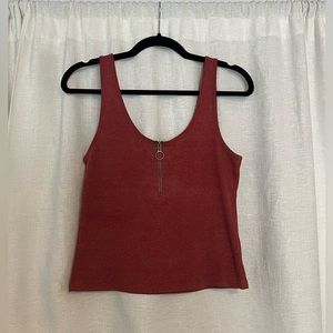 Red crop top